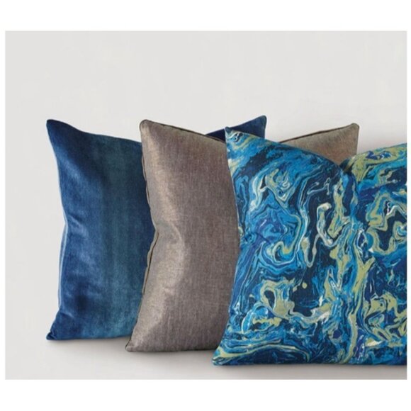 Bundle 2 New Eastern Accents Studio 773 Gosia Ocean Decorative Pillow - Picture 7 of 9